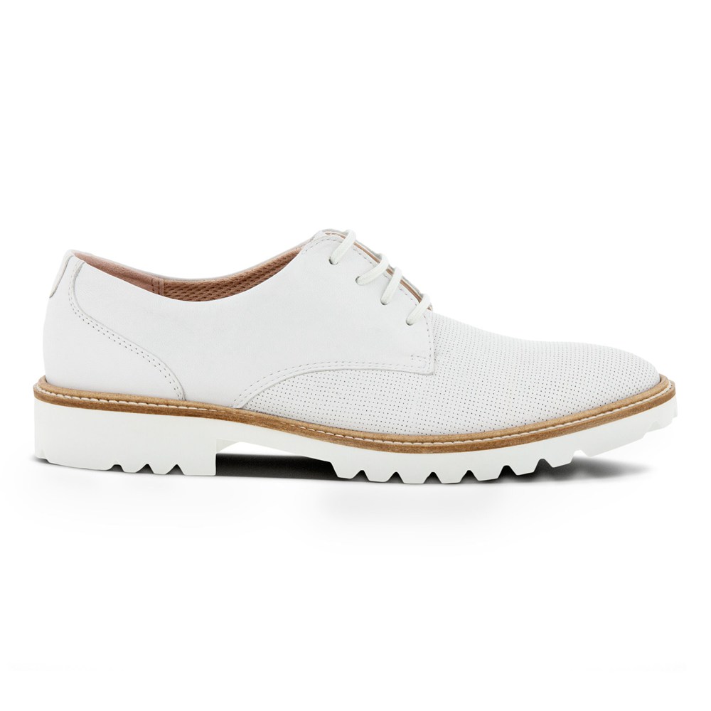 Zapatos De Vestir Mujer - ECCO Modern Tailored Laced Derby - Blancos - RXZ213759